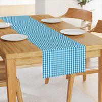 Oktoberfest Bavarian Blue and White Small Gingham Check