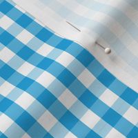 Oktoberfest Bavarian Blue and White Small Gingham Check