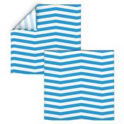 Oktoberfest Bavarian Blue and White Chevron Stripes