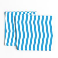 Oktoberfest Bavarian Blue and White Chevron Stripes