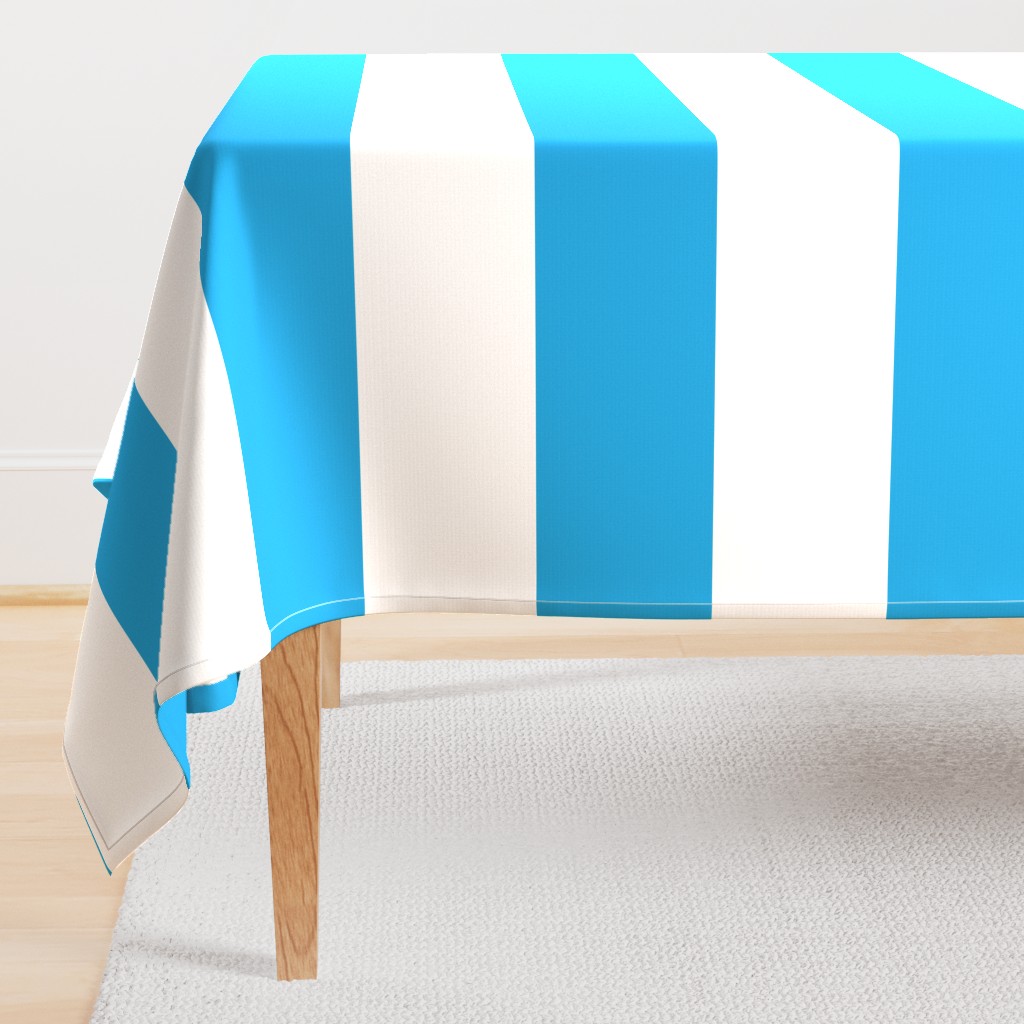 Oktoberfest Bavarian Blue and White Large Cabana Stripes