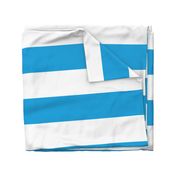 Oktoberfest Bavarian Blue and White Large Cabana Stripes