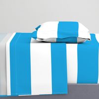 Oktoberfest Bavarian Blue and White Large Cabana Stripes