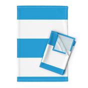 Oktoberfest Bavarian Blue and White Large Cabana Stripes