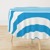 Oktoberfest Bavarian Blue and White Large Cabana Stripes