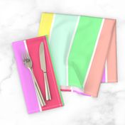 Pastel Rainbow Sorbet Deck Chair Stripes