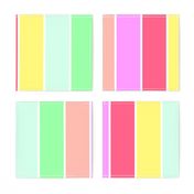 Pastel Rainbow Sorbet Deck Chair Stripes