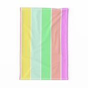 Pastel Rainbow Sorbet Deck Chair Stripes