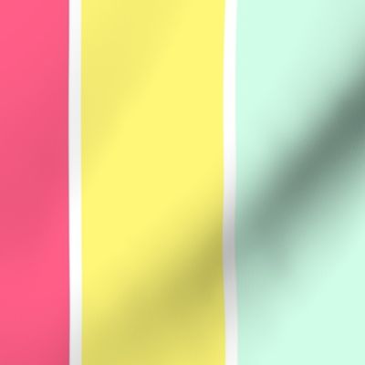 Pastel Rainbow Sorbet Deck Chair Stripes