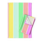 Pastel Rainbow Sorbet Deck Chair Stripes