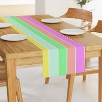 Pastel Rainbow Sorbet Deck Chair Stripes