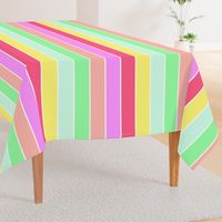 Pastel Rainbow Sorbet Deck Chair Stripes