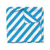 Oktoberfest Bavarian Blue and White Candy Cane Stripes