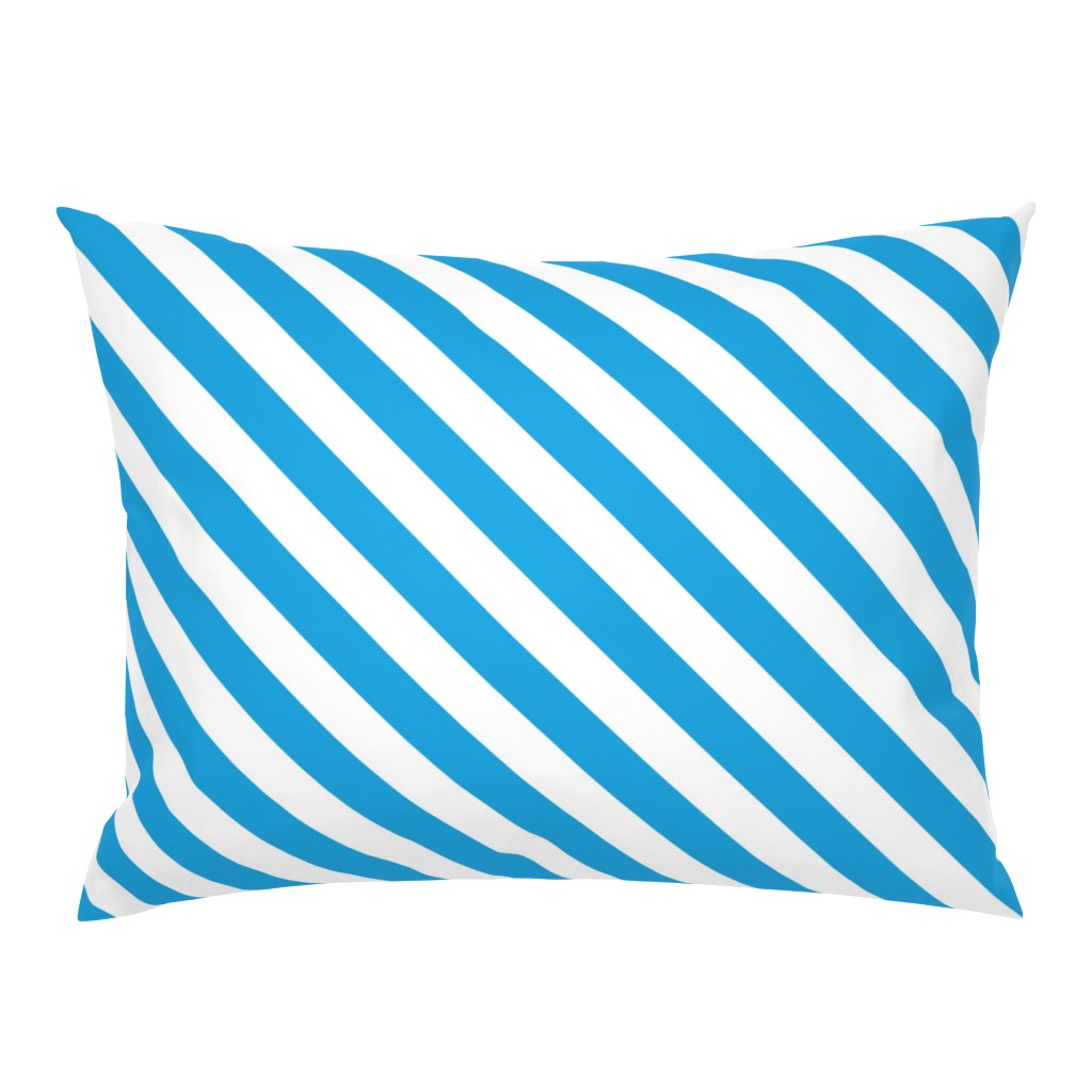 Oktoberfest Bavarian Blue and White Small Candy Cane Stripes