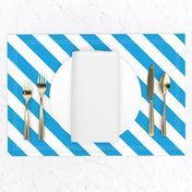 Oktoberfest Bavarian Blue and White Small Candy Cane Stripes