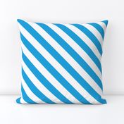 Oktoberfest Bavarian Blue and White Small Candy Cane Stripes