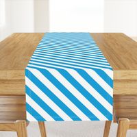 Oktoberfest Bavarian Blue and White Small Candy Cane Stripes