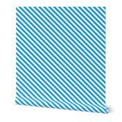 Oktoberfest Bavarian Blue and White Small Candy Cane Stripes