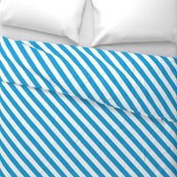 Oktoberfest Bavarian Blue and White Small Candy Cane Stripes