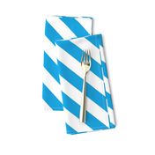 Oktoberfest Bavarian Blue and White Small Candy Cane Stripes