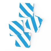 Oktoberfest Bavarian Blue and White Small Candy Cane Stripes