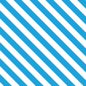 Oktoberfest Bavarian Blue and White Small Candy Cane Stripes
