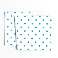 Mini Oktoberfest Bavarian Blue Polkadots on White