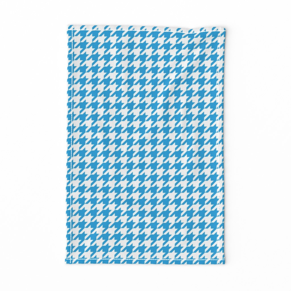 Oktoberfest Bavarian Blue Houndstooth Check