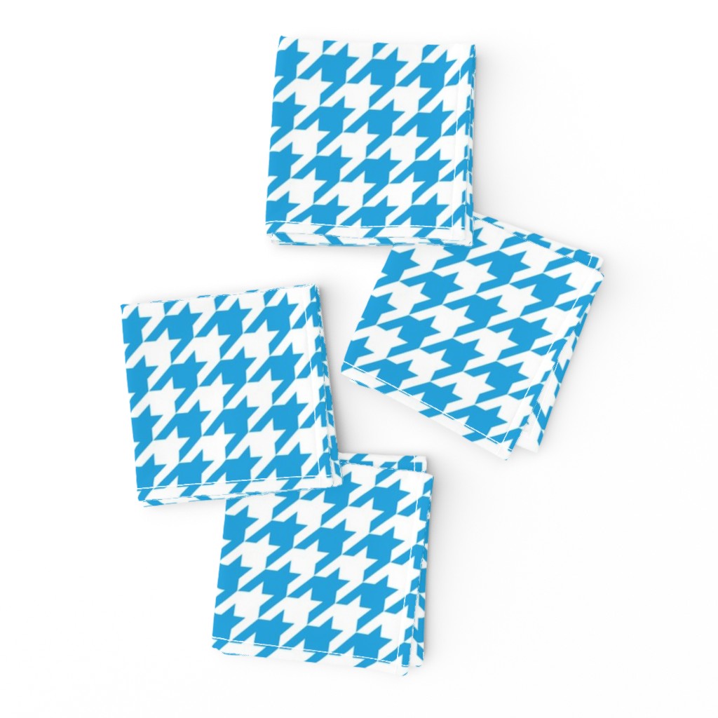 Oktoberfest Bavarian Blue Houndstooth Check