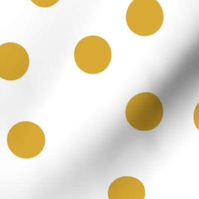 1.5" polka dot scatter - mustard