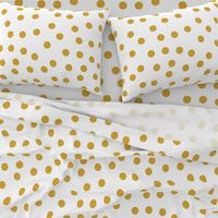 1.5" polka dot scatter - mustard