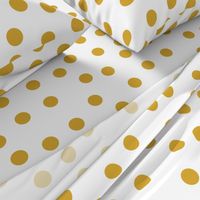 1.5" polka dot scatter - mustard