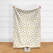 1.5" polka dot scatter - mustard