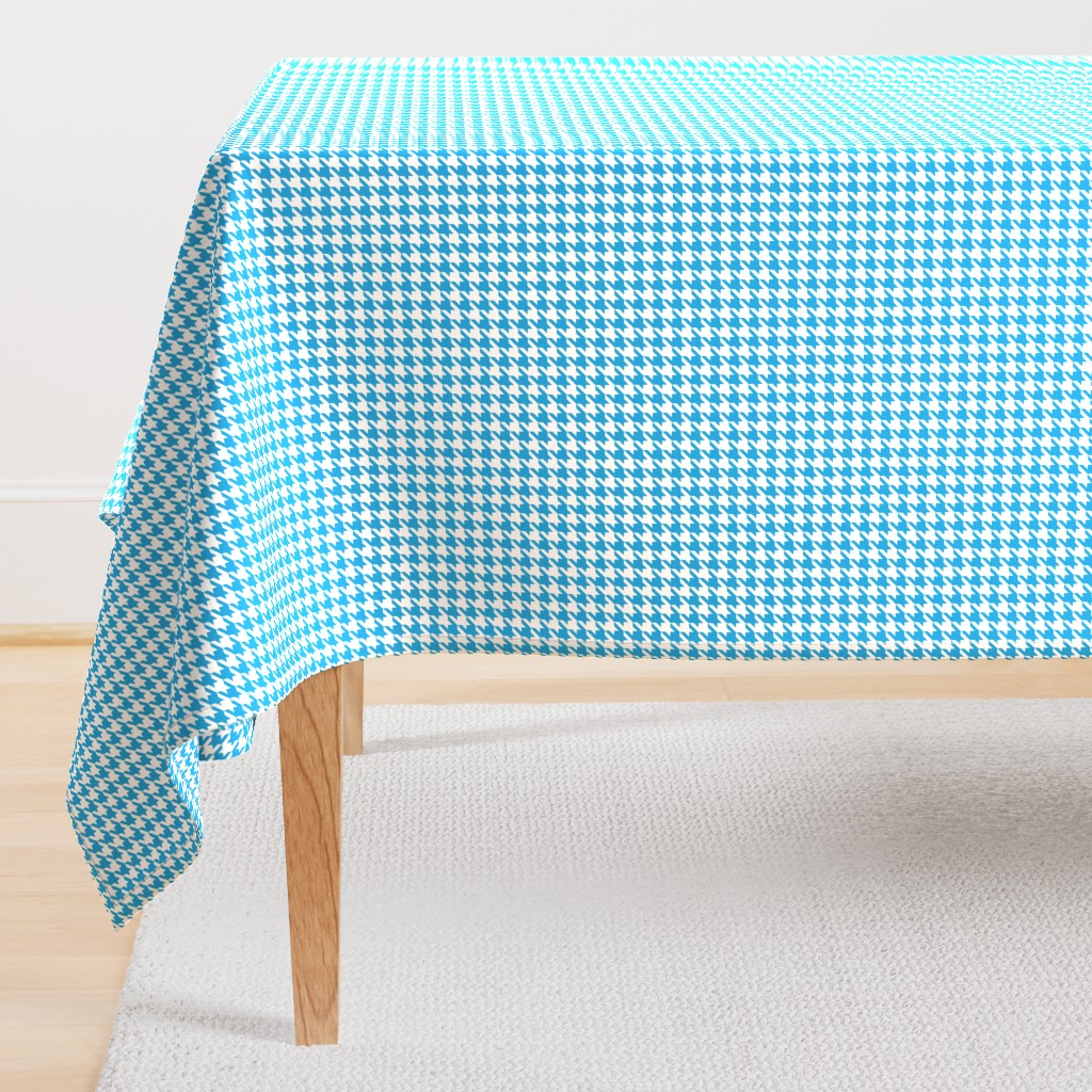 Oktoberfest Bavarian Blue Mini Houndstooth Check