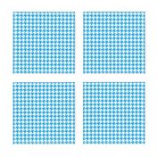 Oktoberfest Bavarian Blue Mini Houndstooth Check