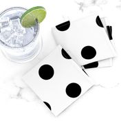 1.5" polka dot scatter - black on white