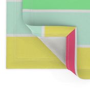 Pastel Rainbow Sorbet Horizontal Deck Chair Stripes