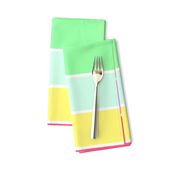 Pastel Rainbow Sorbet Horizontal Deck Chair Stripes