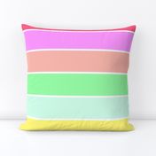 Pastel Rainbow Sorbet Horizontal Deck Chair Stripes