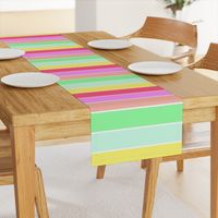 Pastel Rainbow Sorbet Horizontal Deck Chair Stripes