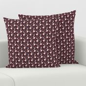 2" Wild at Heart Florals _ Dark Crimson