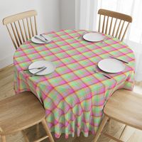 Pastel Rainbow Tablecloth Diagonal Check