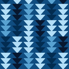 Boho Vertical Arrows classic blue geometrics