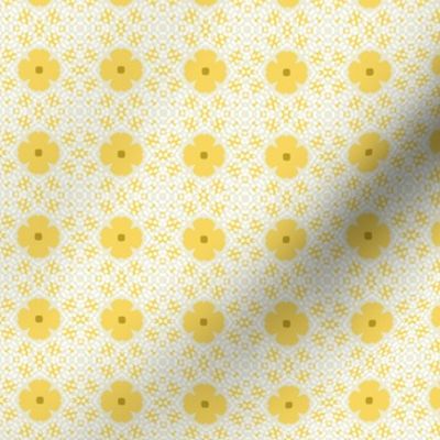 Yellow Bloom Rows M+M Yolk by Friztin
