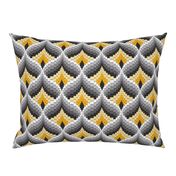 Bargello Needlepoint in Marigold