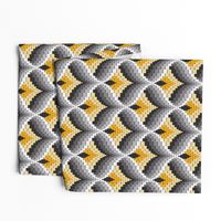 Bargello Needlepoint in Marigold