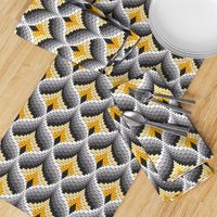 Bargello Needlepoint in Marigold