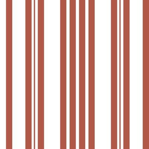 Rust Ticking Stripes 