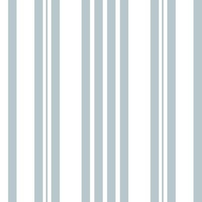 Pale Blue Ticking Stripes 