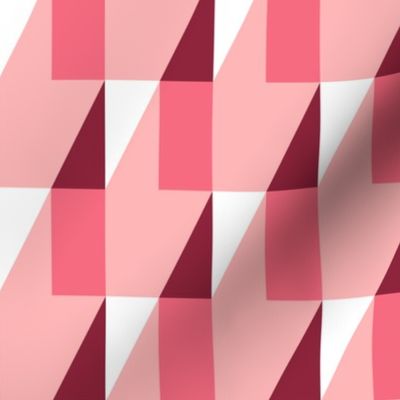 Pink retro triangle peaks geometrics